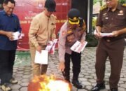 KPU kota Kediri Musnahkan Kelebihan Surat Suara Pilkada 2024
