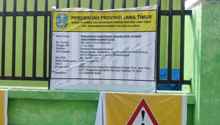 Rehab Kebun Benih Kawistolegi Diduga Lewati Masa Kontrak, CV Asmoro Bumi Bisa Kena Denda