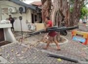 Tumpukan Sisa Kabel Curian Penyebab Banjir di Kedungdoro Surabaya