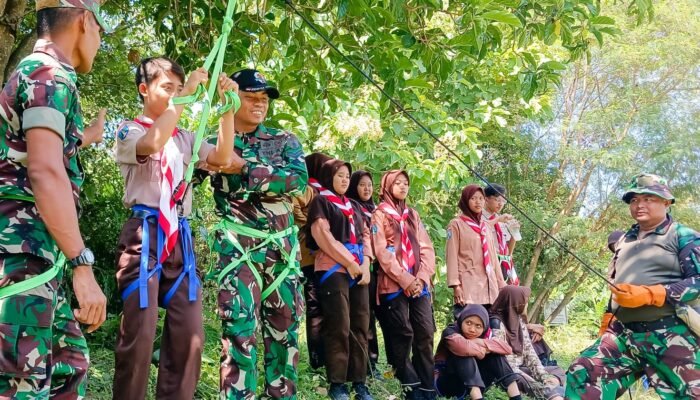 Latih Kemandirian Generasi Muda, Koramil Sumberrejo Bojonegoro Gelar Diklat Saka Wira Kartika