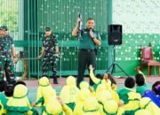 Kunjungi Markas Kodim Bojonegoro, Ratusan Anak PAUD ABA Percontohan dikenalkan Kehidupan TNI