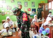 Babinsa Kodim Bojonegoro Kawal Pendistribusian Makan Bergizi Gratis