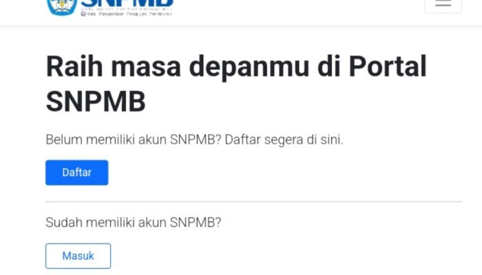 Pendaftaran Seleksi Nasional Penerimaan Mahasiswa Baru 2025 Sudah Dibuka
