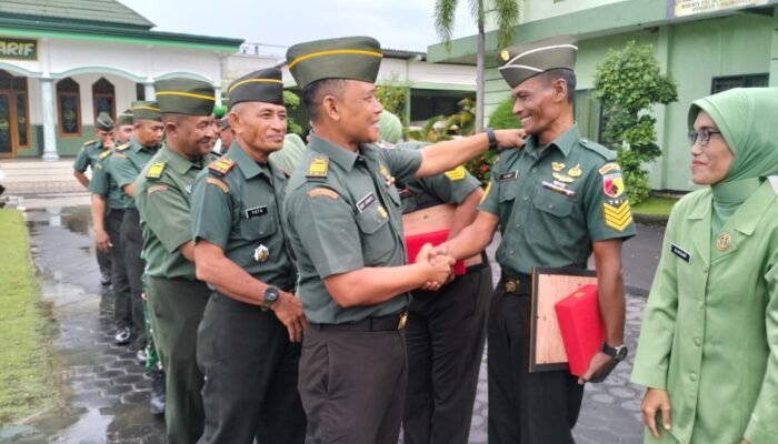 Dandim Lamonggan Letkol Arm Ketut Wira Purbawan S I P, HAN Pimpin Acara Pelepasan Anggota Purna Tugas