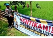 Petani Dihimbau Tidak Menggunakan Jebakan Tikus Beraliran Listrik oleh Polsek Laren