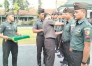 Dandim Lamongan Pimpin Upacara Kenaikan Pangkat Oleh Anggota Jajaran Kodim