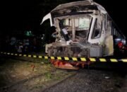 Terjadinya Tabrakan KA Dan Truck Muatan Kayu Log Mengakibatkan Masinis KA Meninggal Dunia