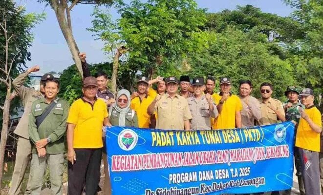 Wujud Nyata Sinergi, Polsek Deket dan Tiga Pilar Bangun Jalan Usaha Tani di Sidobinangun