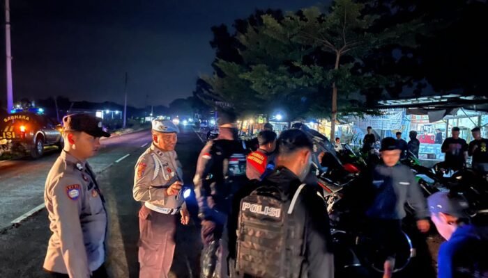 Polresta Banyuwangi Gelar KRYD Amankan Puluhan Motor Tak Standar