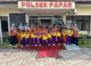 Antusiasme Siswa-Siswi RA Al-Hidayah Belajar Tugas Polisi di Polsek Papar