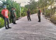 Dansatgas TMMD 124 Tinjau Pengerjaan Jalan Beton, Wujud Nyata Kepedulian TNI Untuk Desa Kebalankulon