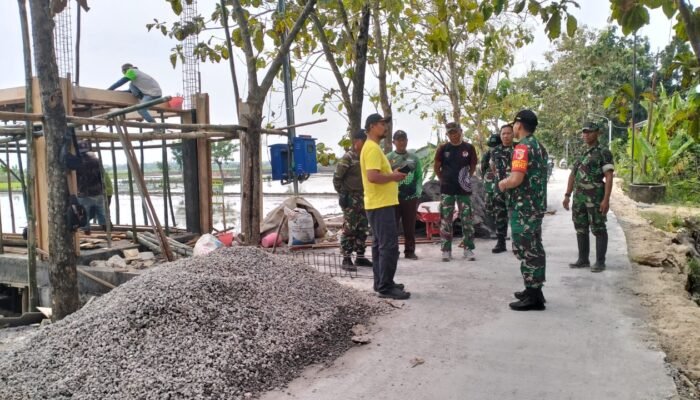 Dansatgas TMMD Ke-124 Kodim Lamongan Tinjau Proyek Rumah Pompa Hidran, Wujud Nyata Kepedulian TNI Terhadap Akses Air Bersih