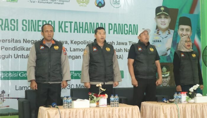 Kapolres Lamongan Hadiri Deklarasi Sinergi Ketahanan Pangan: SMK Miftakhul Ulum Jadi Simbol Semangat Kemandirian