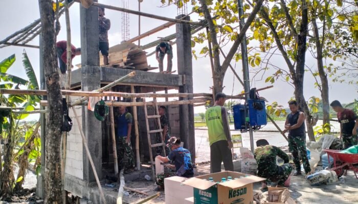 Menjelang Penutupan, Satgas TMMD Ke-124 Kodim Lamongan Genjot Pekerjaan Hingga Garis Akhir