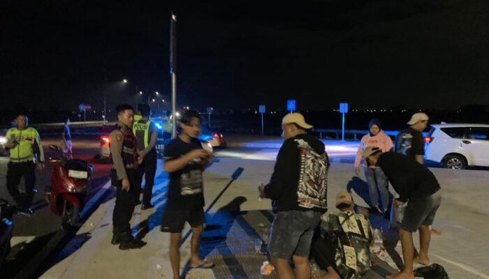 Malam Damai Di Lingkar Utara: Polres Lamongan Gencarkan Patroli Cegah Balap Liar