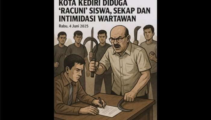Viral, Kepala Sekolah Kediri Diduga Intimidasi Wartawan Pakai Celurit
