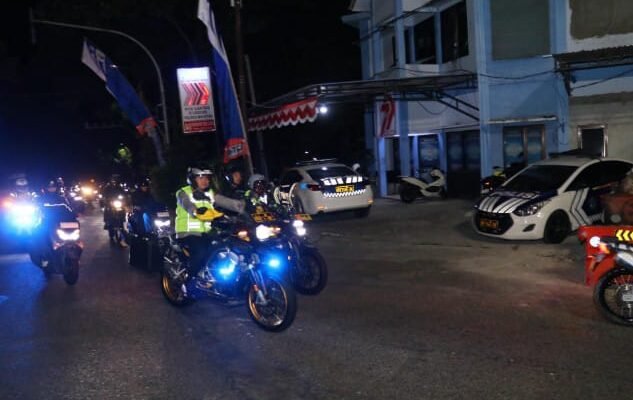 Patroli Bermotor Sinergitas TNI–Polri Amankan Malam 1 Suro di Kabupaten Magetan