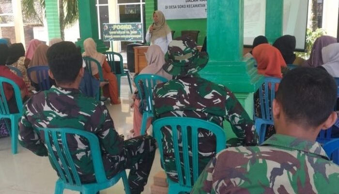 Tingkatkan Kesadaran Masyarakat, TMMD 125 Bojonegoro Gelar Penyuluhan Keamanan Pangan
