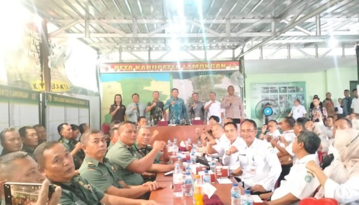 Kodim Lamongan Perkuat Sinergi Dukung Ketahanan Pangan Lewat Rakor Tambah Tanam Dan Serapan Gabah