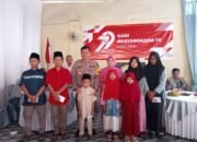 HUT Bhayangkara ke-79, Polsek Kandangan Tebar Kepedulian Lewat Santunan Anak Yatim