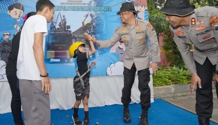 Polisi Hadir untuk Anak Negeri: Outbound Ceria Polrestabes Surabaya Warnai Hari Bhayangkara ke-79