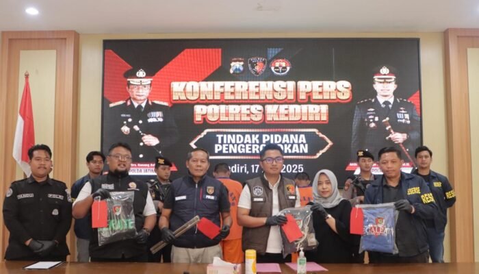 Kurang dari 24 Jam, 6 Pelaku Pengeroyokan Antar Perguruan Silat Diamankan Polres Kediri