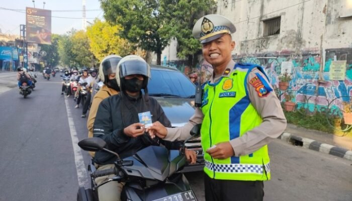 Satlantas Polres Kediri Kota Gelar Sosialisasi Operasi Patuh Semeru 2025