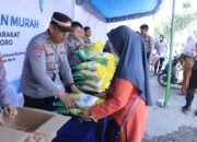 Polres dan Bulog Bojonegoro Gelar Gerakan Pangan Murah di Padangan