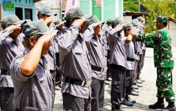 TMMD 125 Bojonegoro Gelar Pembinaan Angota Linmas Desa Soko