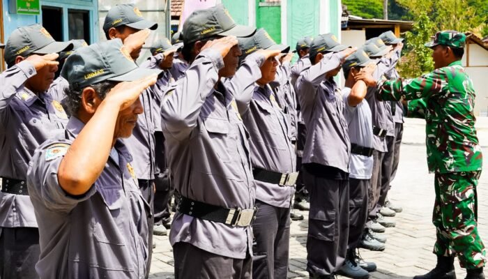 TMMD 125 Bojonegoro Gelar Pembinaan Angota Linmas Desa Soko