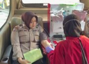 Polwan Polres Bojonegoro Gelar Bakti Kesehatan di CFD, Warga Antusias Serbu Layanan Gratis