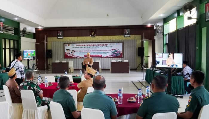 Semarak HUT RI Ke-80, Dinas Pendidikan dan Kodim Bojonegoro Gelar LCC Wawasan Kebangsaan