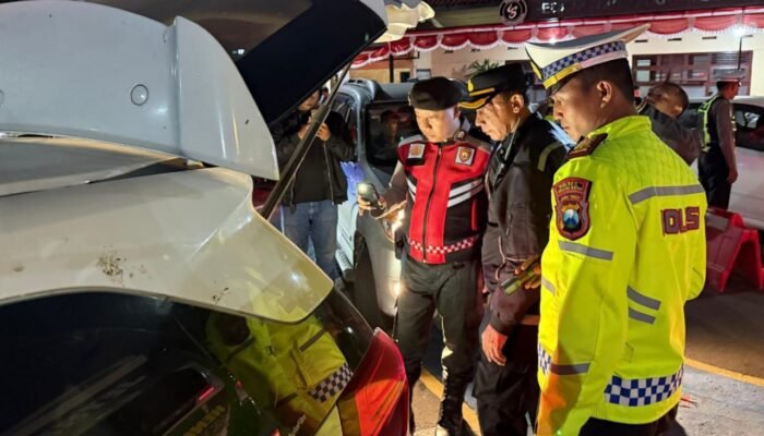 Polres Kediri Kota Gencarkan Razia Tengah Malam 111 Pengendara Kena Tilang