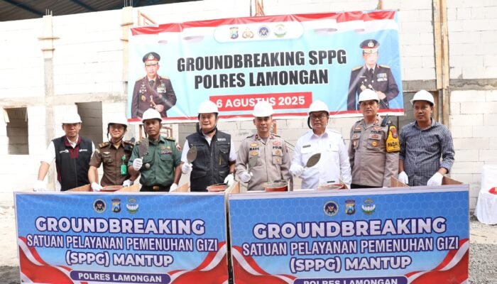 SPPG Polres Lamongan Resmi Dibangun Wujud Dedikasi Polri Untuk Generasi Sehat Dan Tangguh