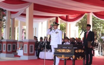 Kapolres Lamongan Hadiri Upacara HUT Ke-80 Kemerdekaan RI Tahun 2025