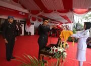 Khidmat, Kapolres Kediri Pimpin Upacara Penurunan Bendera HUT RI ke-80