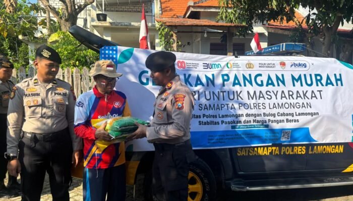 Polres Lamongan Hadirkan Gerakan Pangan Murah, Wujud Nyata Peduli Rakyat