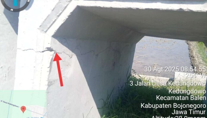 Proyek U – Ditch di Desa Kedungdowo Balen Jadi Sorotan Publik, Pihak Dinas Akan Lakukan Pengecekan.