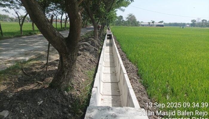 Kualitas Material U-ditch di Desa Lengkong Balen Dipertanyakan, Dinas Diharapkan Ada Ketegasan