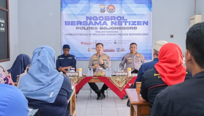 Ngobrol Bersama Netizen, Polres Bojonegoro Gandeng Warganet Jaga Kamtibmas