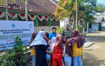 Meriah Dan Penuh Semangat, Babinsa Koramil Laren Dampingi Lomba HUT RI Ke-80 di SDN Gampangsejati