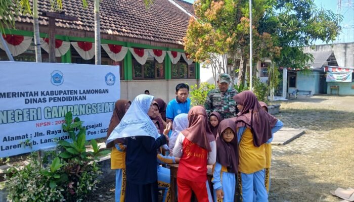 Meriah Dan Penuh Semangat, Babinsa Koramil Laren Dampingi Lomba HUT RI Ke-80 di SDN Gampangsejati