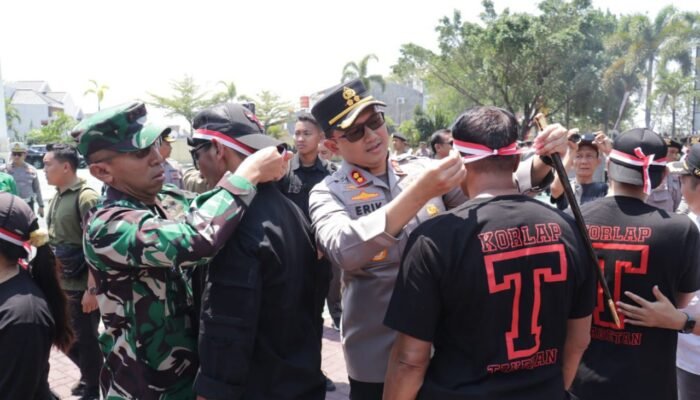 Ribuan Pendekar dan Ormas di Magetan Kompak Kawal Aksi Demo