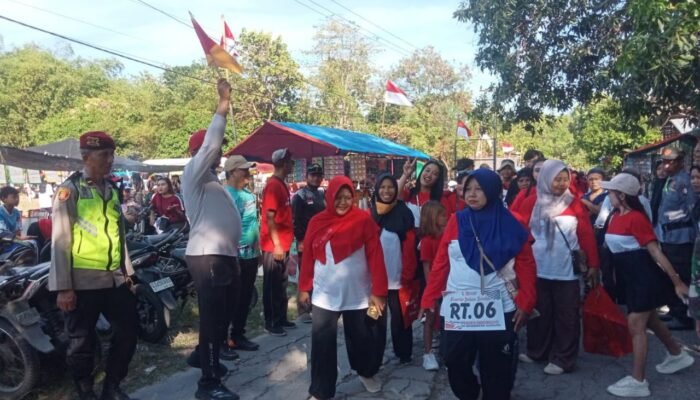 HUT RI ke-80, Desa Sidomulyo Bojonegoro Gelar Jalan Santai Penuh Semangat Nasionalisme