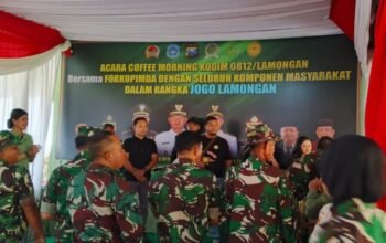 TNI Dan Forkopimda Panen Raya Dan Coffee Morning Kodim Lamongan Wujudkan Komitmen Jogo Lamongan