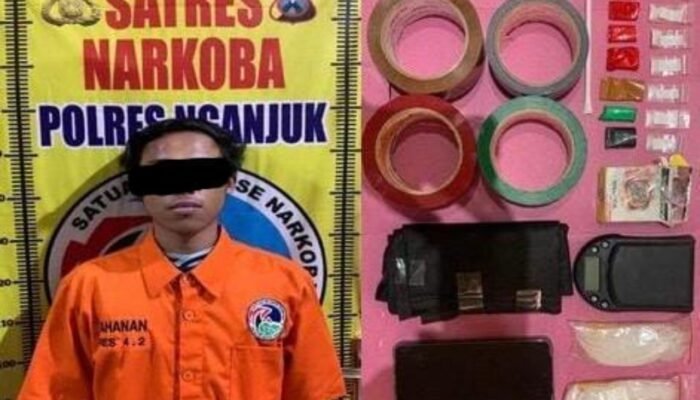 Polisi Bongkar Peredaran Sabu di Sawahan Nganjuk