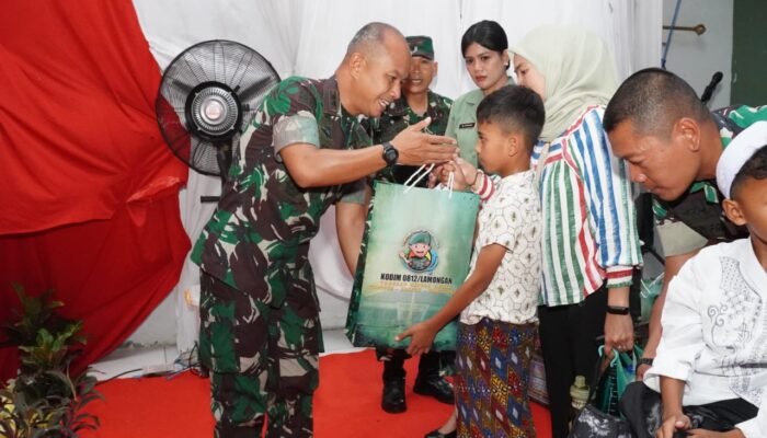 ‎Gema Kemanusiaan Kodim Lamongan Hadirkan Kehangatan Jelang HUT Ke-80 TNI