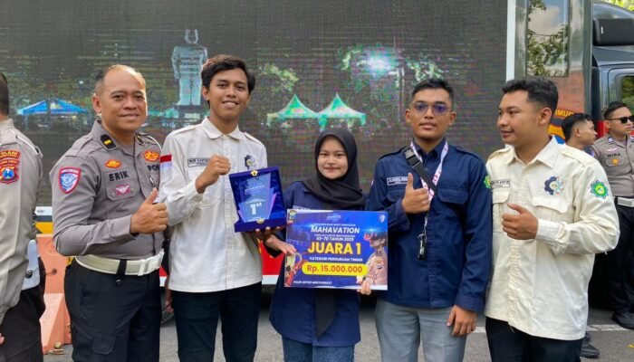 Inovasi di Hari Lalu Lintas Bhayangkara, UNUGIRI Bojonegoro Juara 1 Mahavation 2025