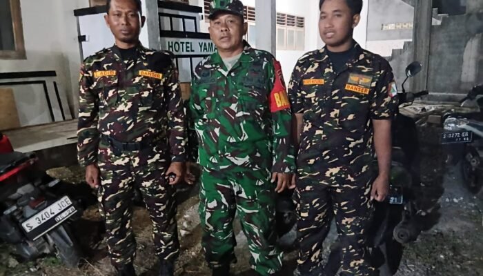 Sinergi Harmonis Di Pesisir Brondong Koramil Brondong Bersama Banser Perkuat Stabilitas Wilayah