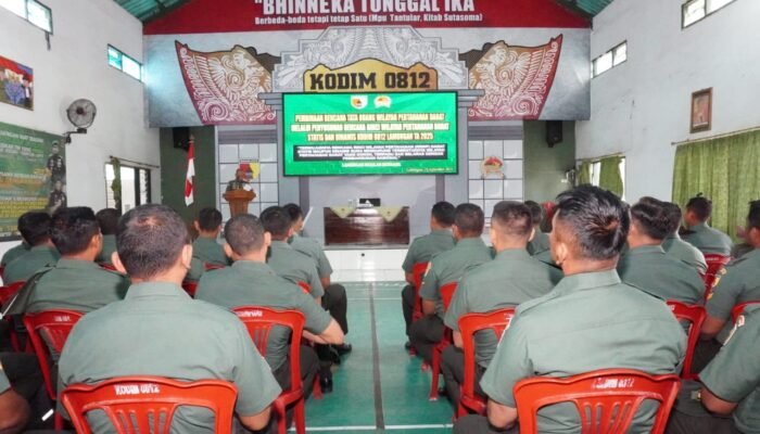 ‎Dandim Lamongan Pimpin Penyusunan Rencana Tata Ruang Wilayah Pertahanan Darat